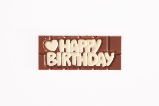 Chocolate Happy Birthday Plaque