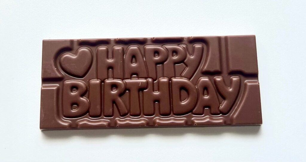 Happy Birthday Chocolate Plaque50g - The Margaret River Chocolate Company